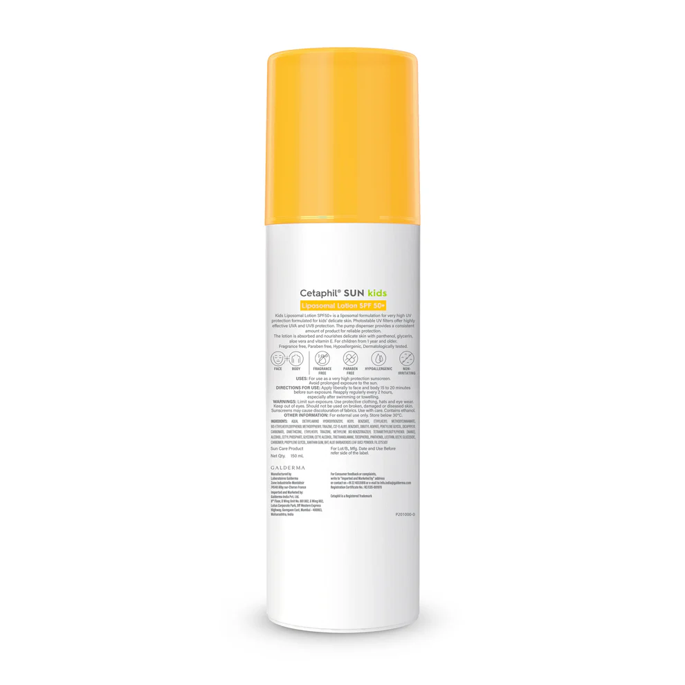 Cetaphil Sunscreen for Kids SPF 50+ | Dermat Tested 150ML - Image 2