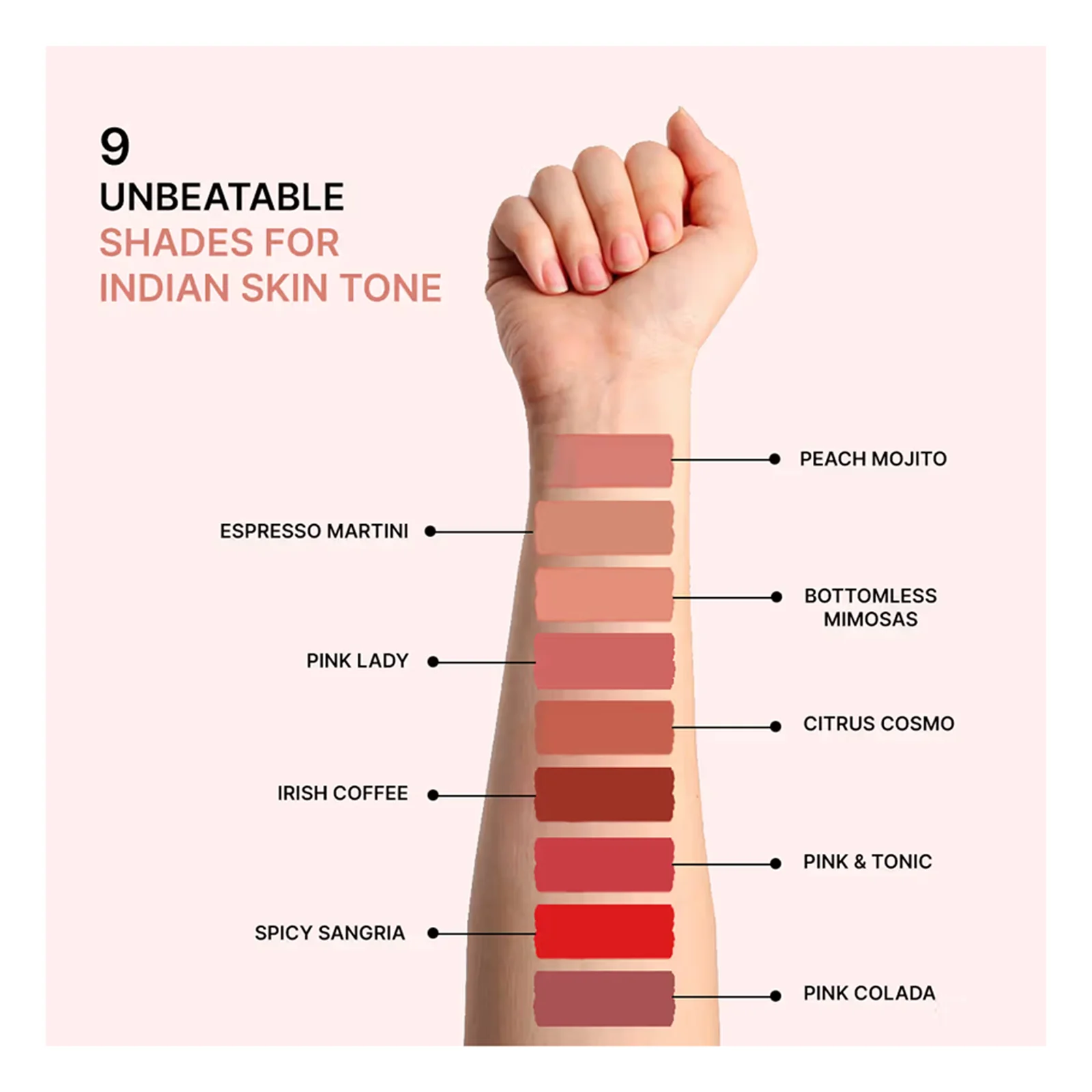 Love Earth Liquid Mousse Lipstick 6Ml PINK COLADA - Image 2