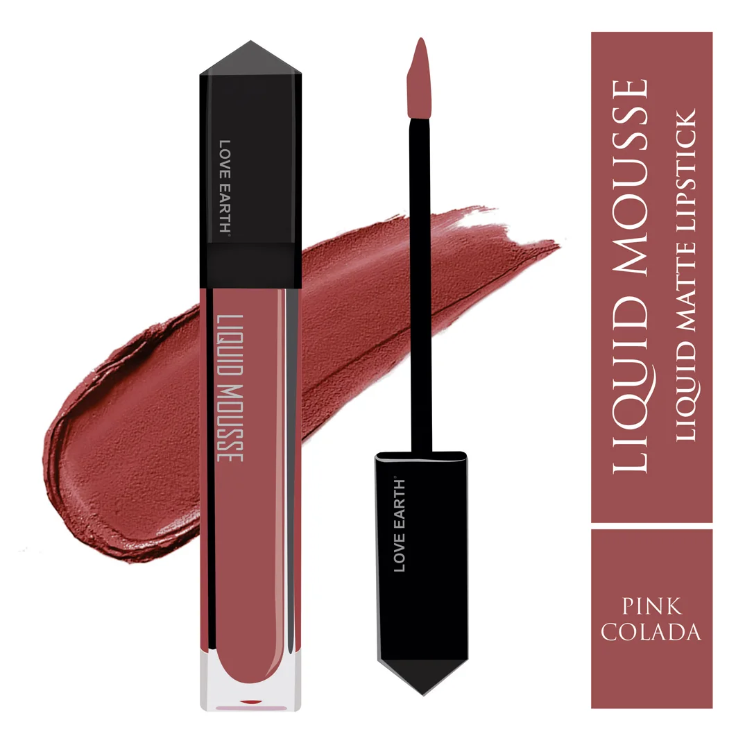 Love Earth Liquid Mousse Lipstick 6Ml PINK COLADA