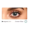 Aqua Color Contact Lenses Ocean Blue - Dailies Zero Power - 10Lens/ Box | Single Use