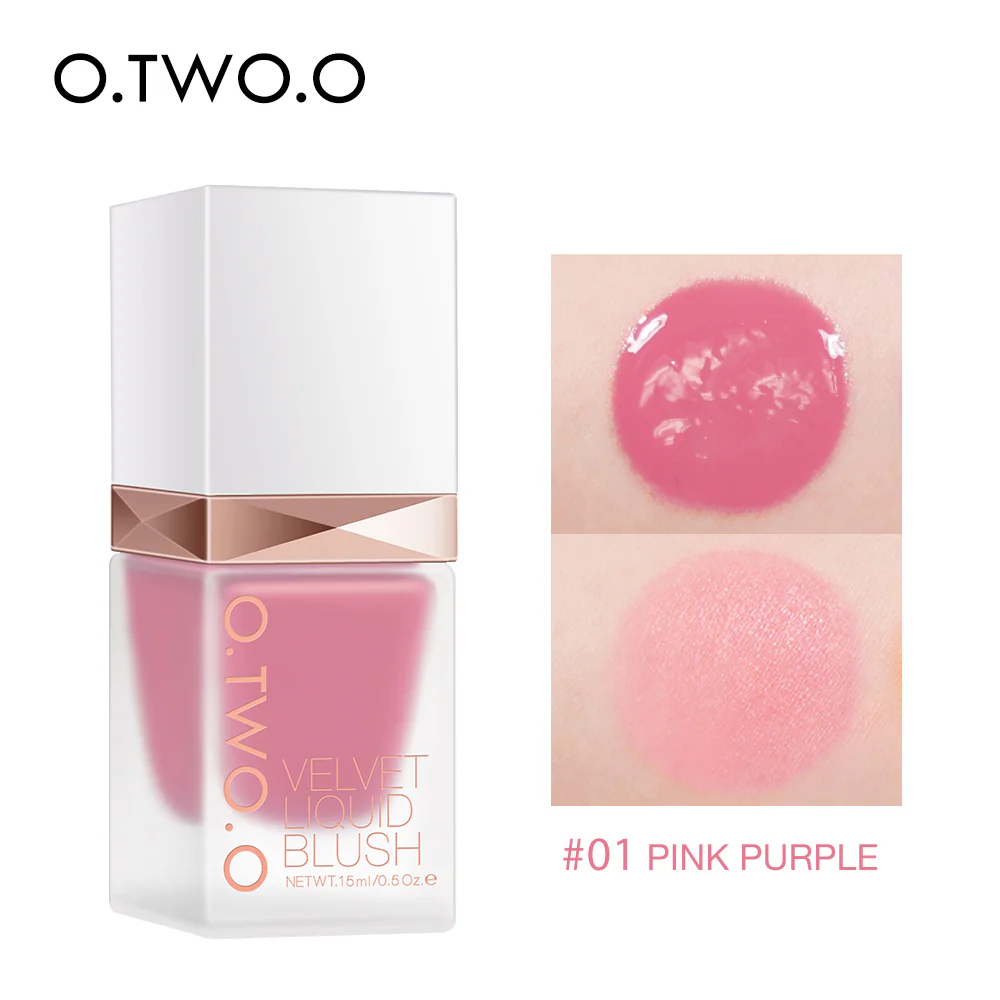 O.TWO.O NEW ARRIVAL 4 COLORS LIQUID BLUSHER SADE NO.01
