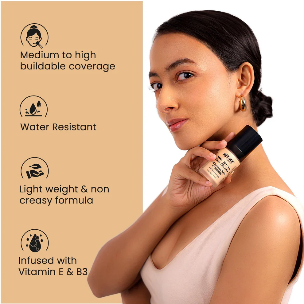 1.01 HD Luminous Matte Foundation 30 ML 1.01 Alhind - Image 4