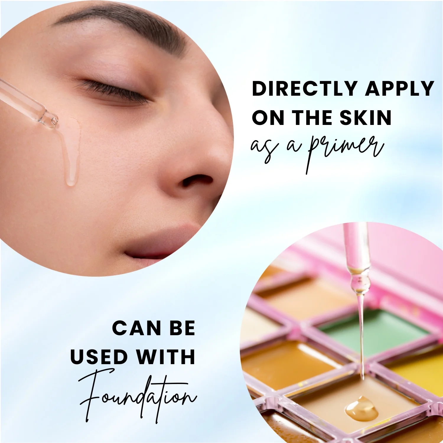 Magic Drops | Waterproof & Sweat-Resistant Makeup Serum | Feather-Light, Long-Lasting Formula with Hydro-Shield Technology | Locks Makeup, Nourishes Skin | For All Skin Types 50ML - Image 3