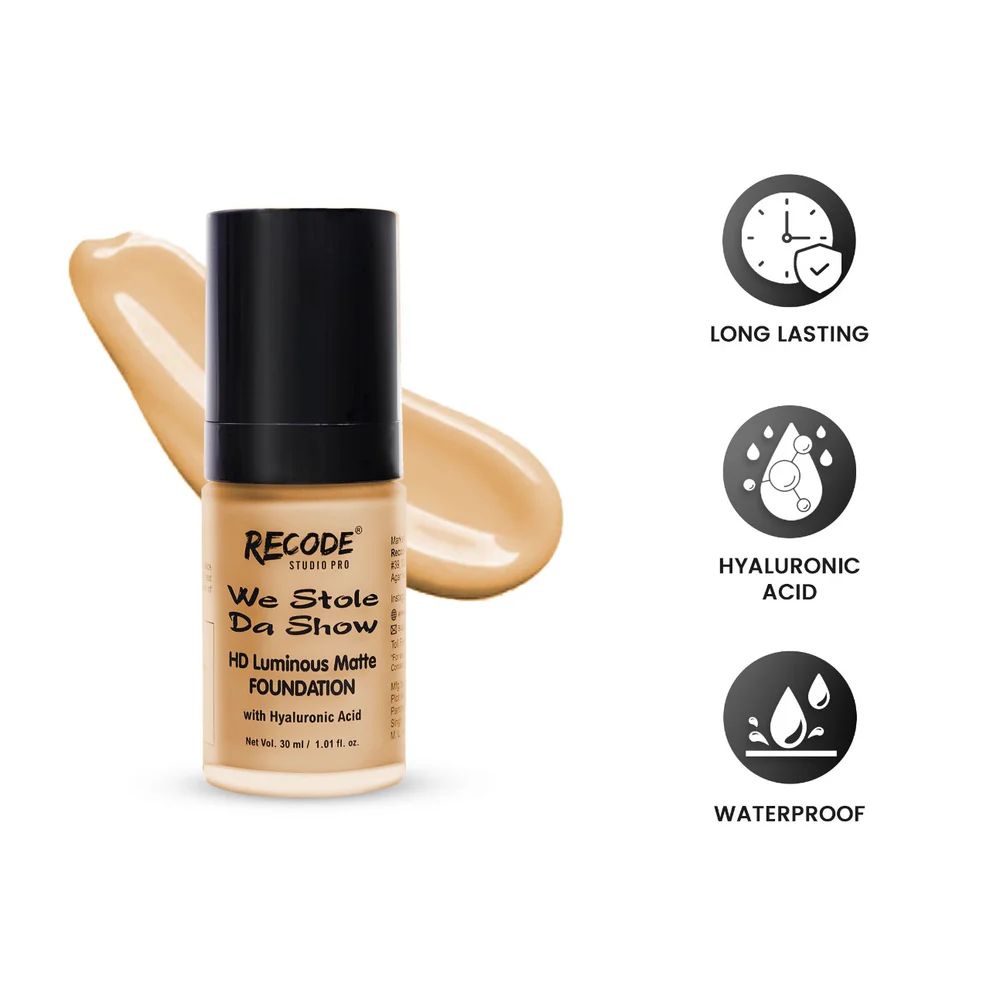 05 HD Luminous Matte Foundation 30 ML 05 Aryavarta - Image 5