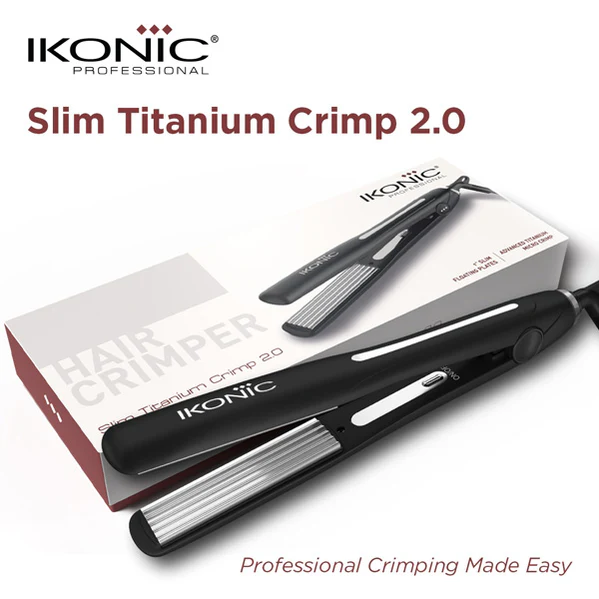 Ikonic Professional Slim Titanium Crimp 2.0 Hair Crimper - Image 2