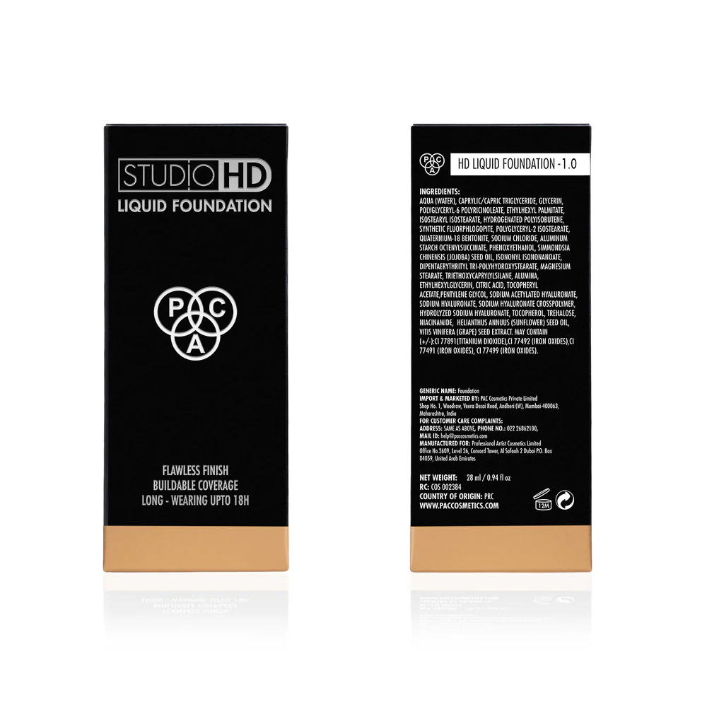 Studio HD Liquid Foundation (28 ml) sade no. 1.3 - Image 3