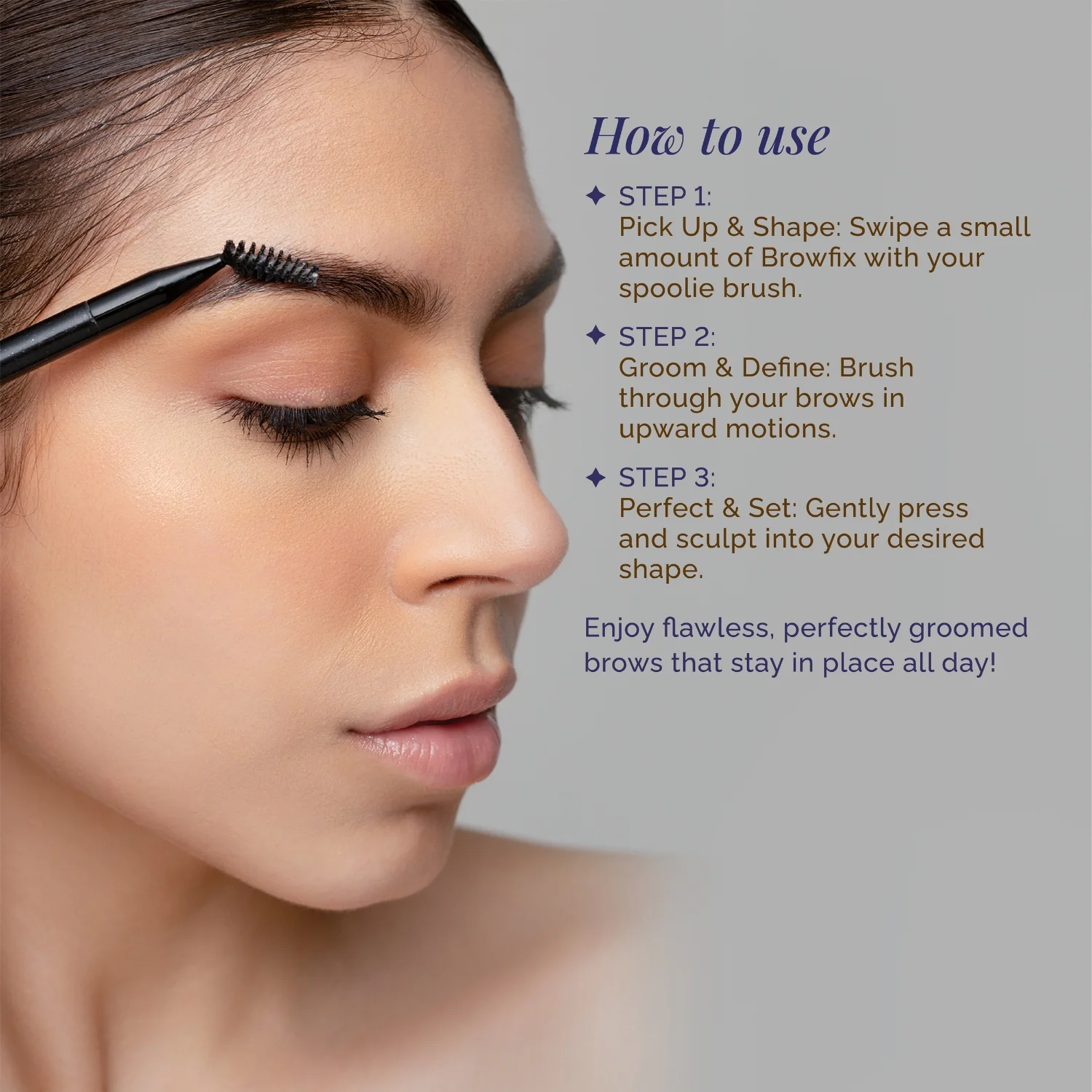 Browfix – Clear Gel Brow Styling Wax | Strong Hold & Water-Resistant | Non-Sticky, Long-Lasting Brow Setter | Natural Finish for All Brow Types - Image 3