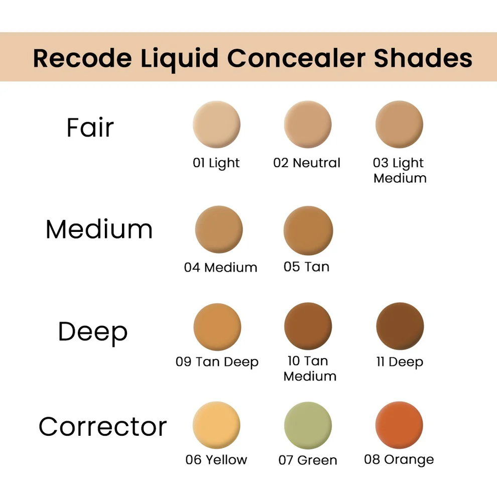 Recode 09 Concealer Tan Deep 6 G - Image 6