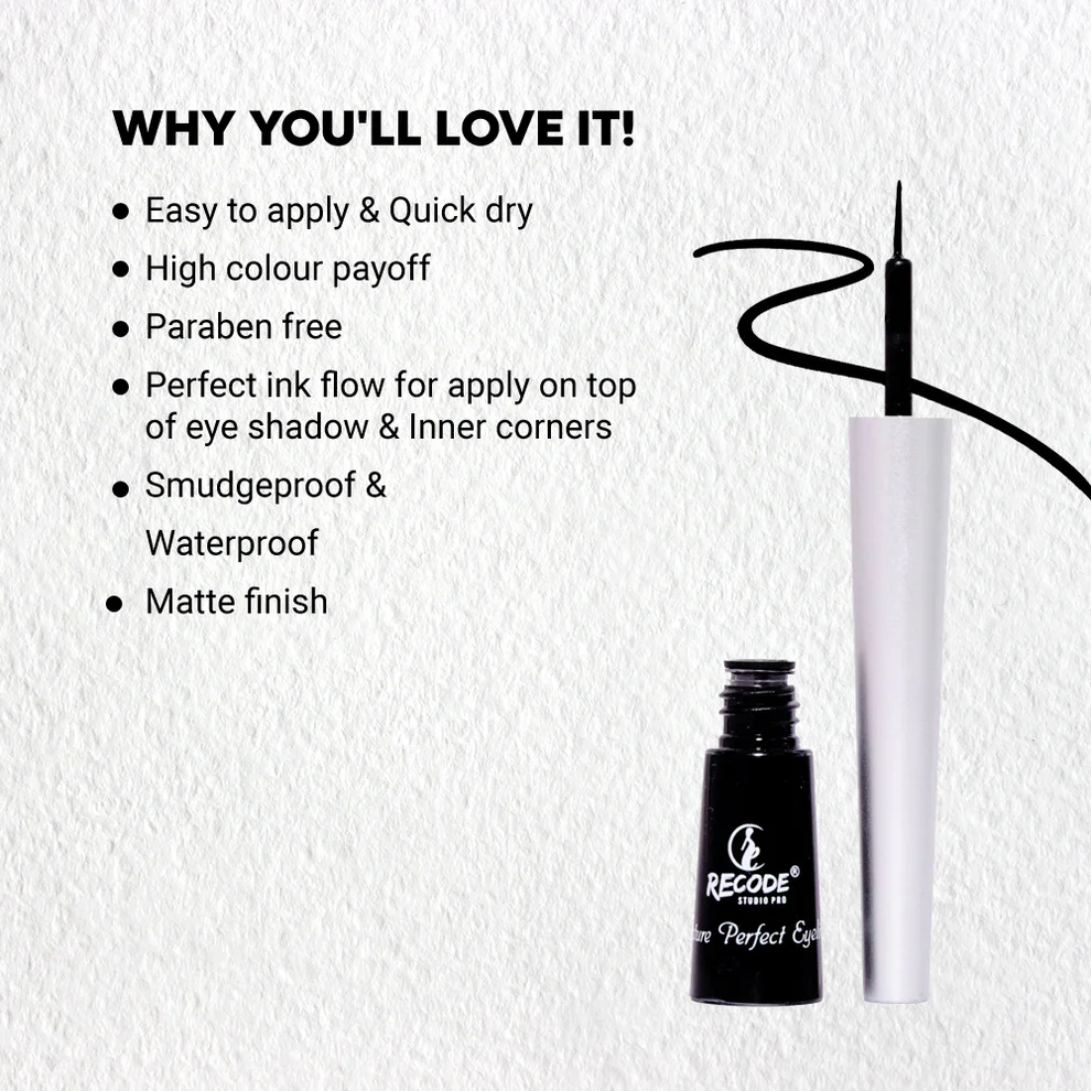 Recode Matte Black Eyeliner Liquid- 2.5 ML - Image 4