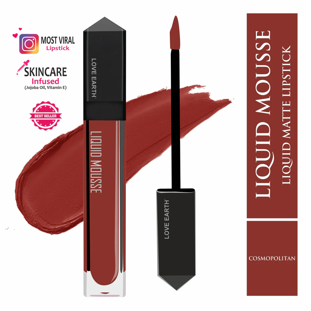 Love Earth Liquid Mousse Lipstick 6Ml Color: Cosmopolitan