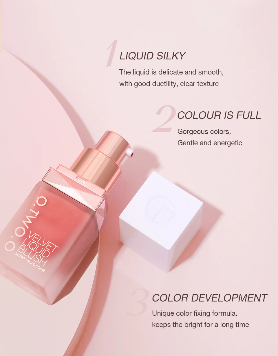O.TWO.O NEW ARRIVAL 4 COLORS LIQUID BLUSHER SADE NO.03 - Image 3