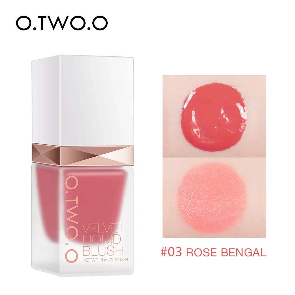 O.TWO.O NEW ARRIVAL 4 COLORS LIQUID BLUSHER SADE NO.03