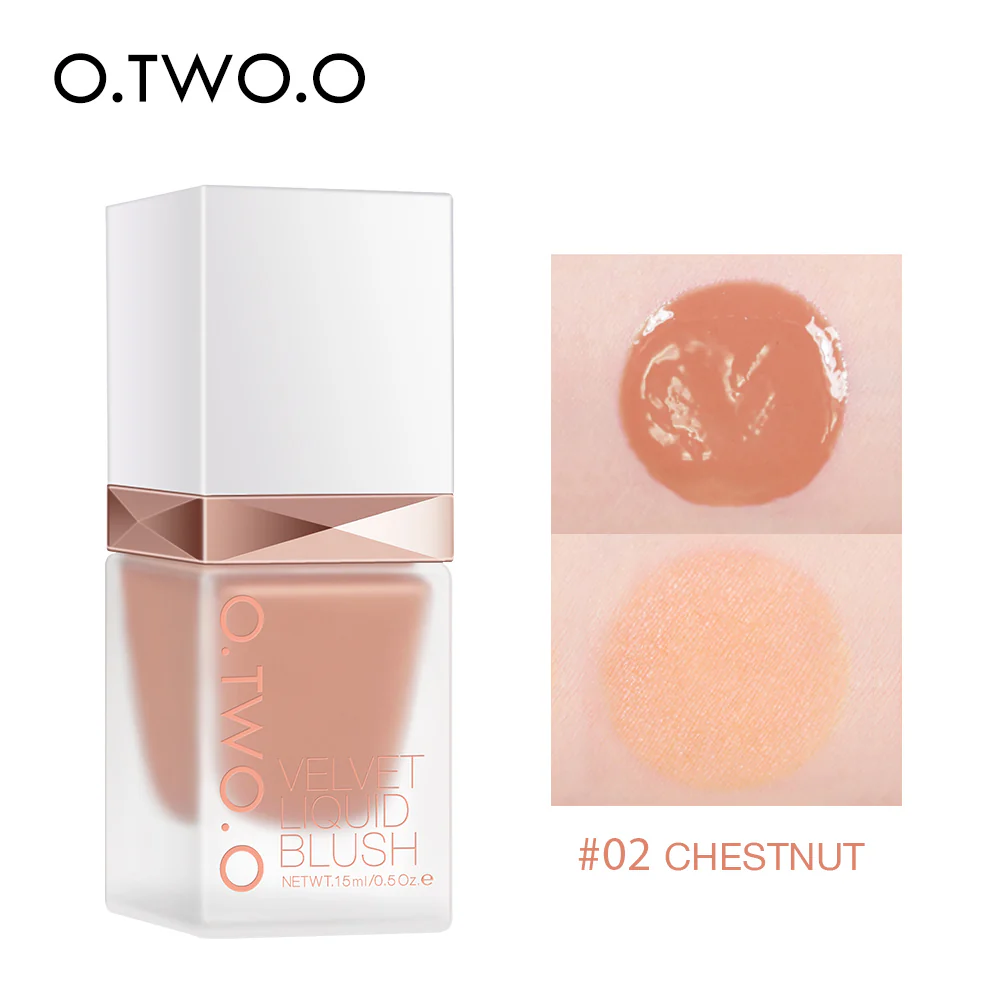 O.TWO.O NEW ARRIVAL 4 COLORS LIQUID BLUSHER SADE NO.02