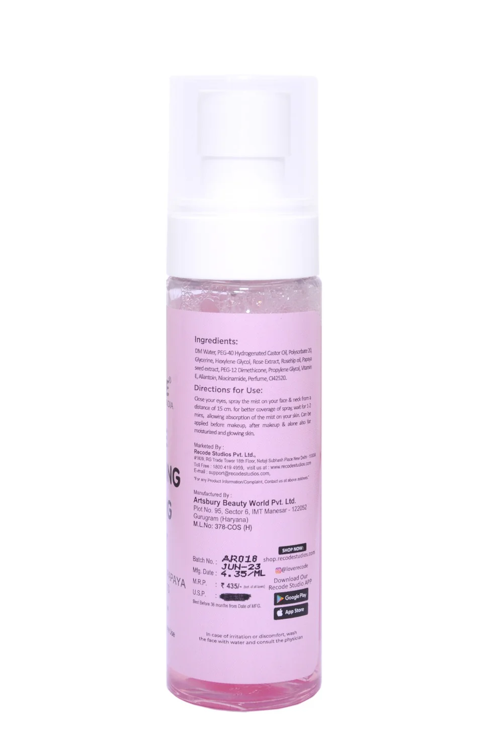 Rose Blooming Toning Face Mist Toner - 100 ML - Image 2