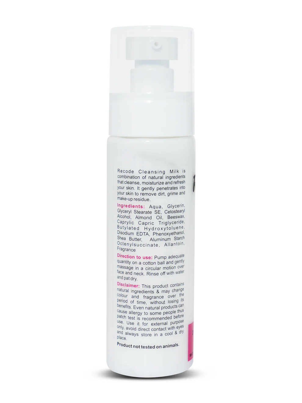 Recode Cleansing Milk - 100 ML - Image 2