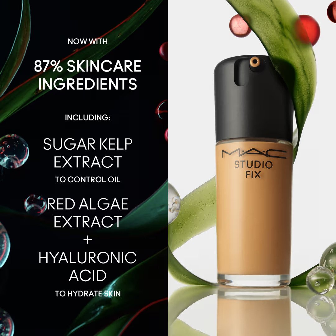 M.A.C Studio Fix Fluid SPF 15 Soft Matte Foundation With Hyaluronic Acid - NC20 - Image 3