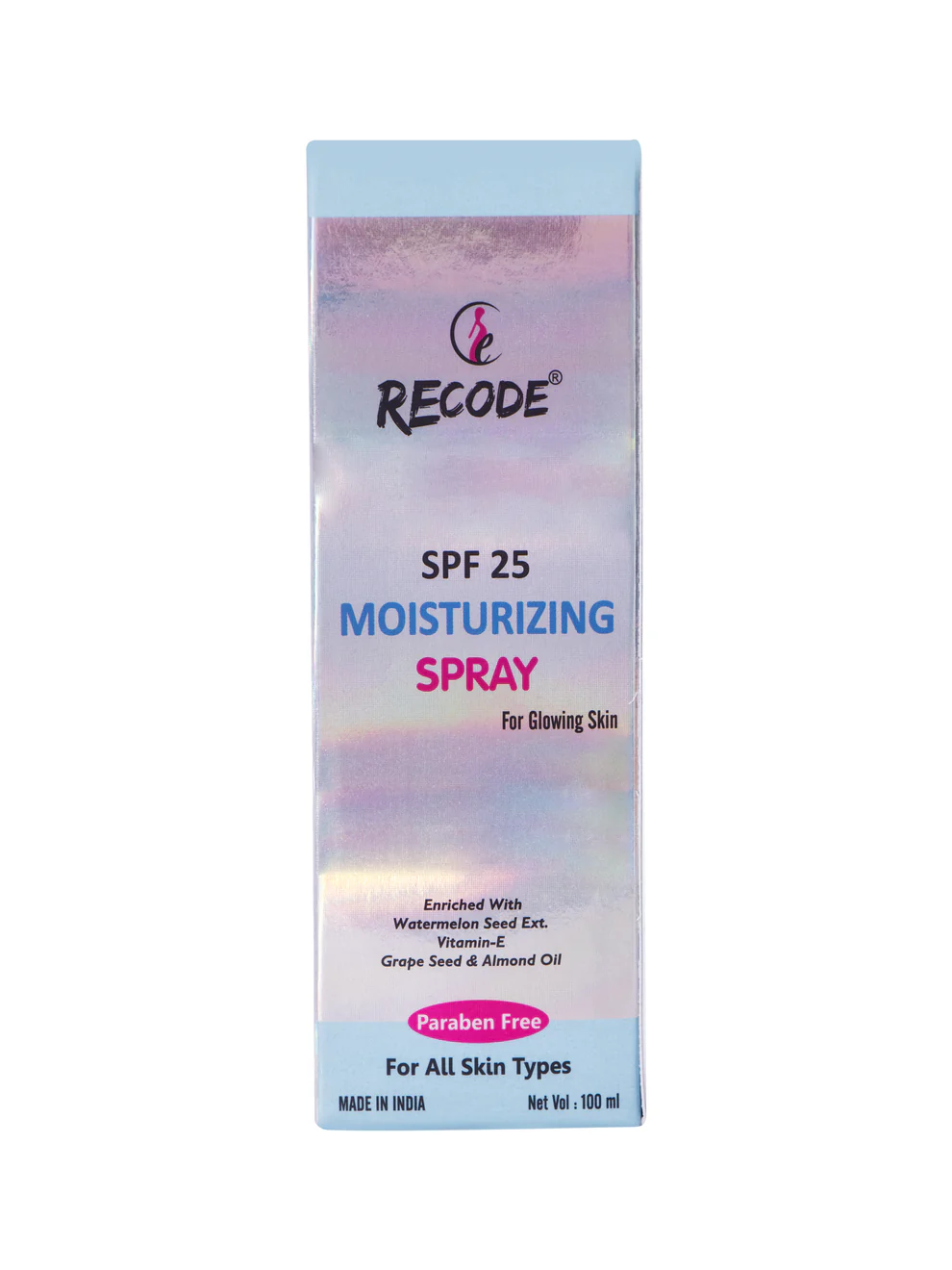 Recode Hydrating Moisturizer for Glowing Skin SPF 25 Lotion Spray (100 ML) - Image 2