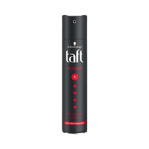 Schwarzkopf Taft Power Hair Lacquer – Hold 5 | Up to 72H Power Hold | 250ml