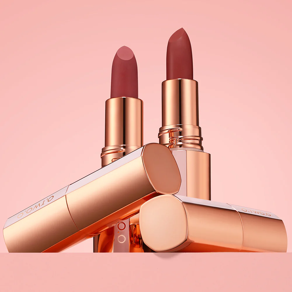 O.TWO.O Matte Finish Waterproof Long Wear Silky Lipstick Hot Sale in US Color – M14 - Image 7