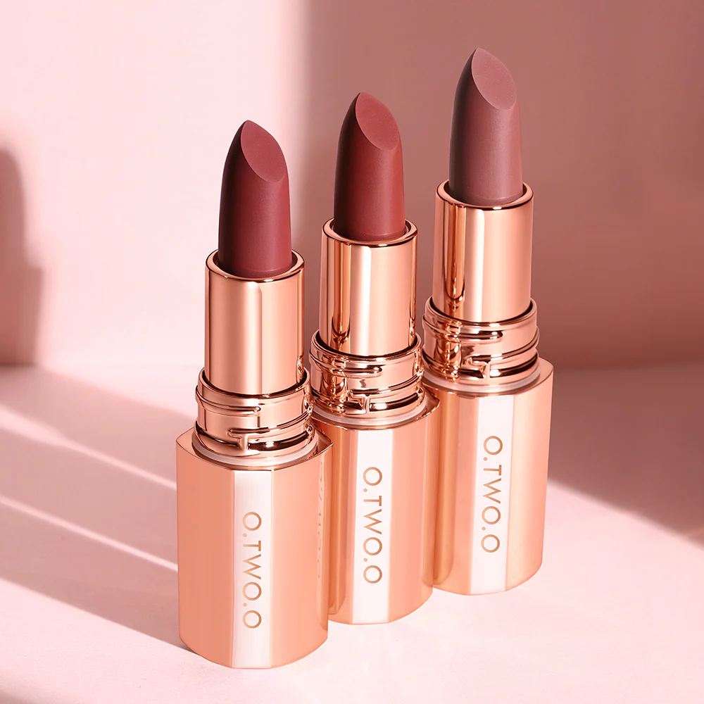 O.TWO.O Matte Finish Waterproof Long Wear Silky Lipstick Hot Sale in US Color – M15 - Image 8