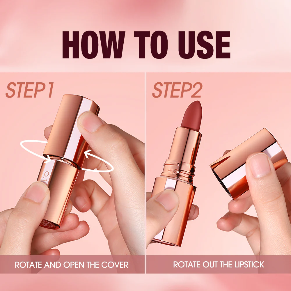 O.TWO.O Matte Finish Waterproof Long Wear Silky Lipstick Hot Sale in US Color - M11 - Image 9