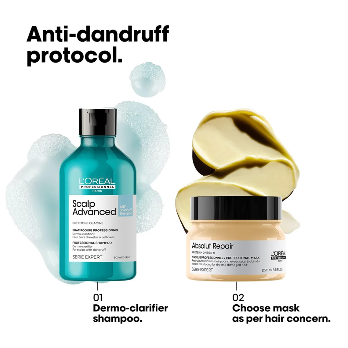 Loreal Scalp Advanced Anti-Dandruff Shampoo 300ml - Image 2
