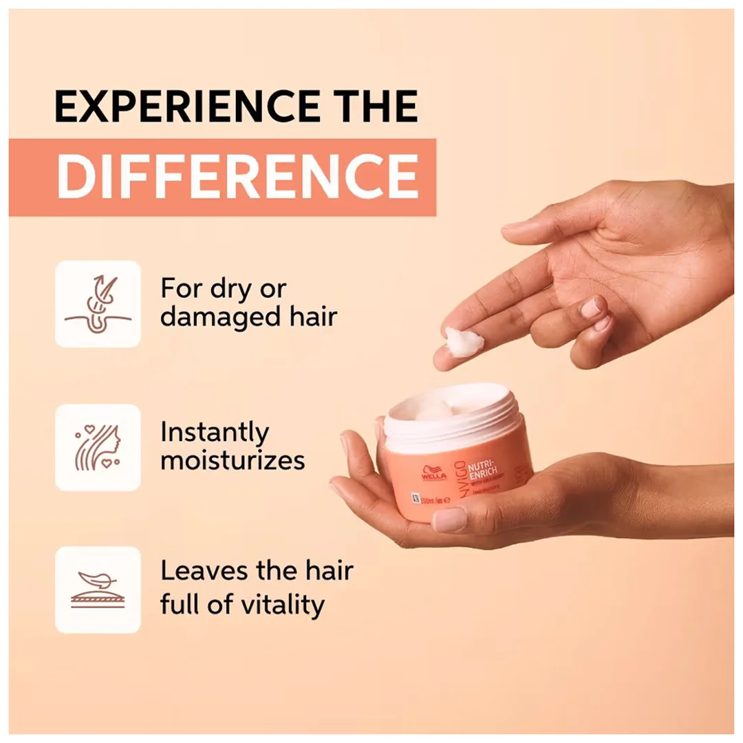 Wella Professionals Invigo Nutri-Enrich Deep Nourishing Masque 150ML - Image 3