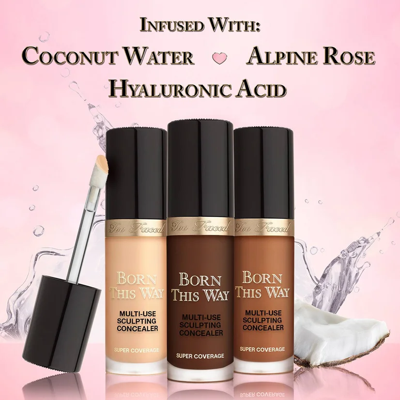 Too Faced Born This Way Super Coverage Multi Use Sculpting Concealer 13.5Ml sade golden beige - Image 3