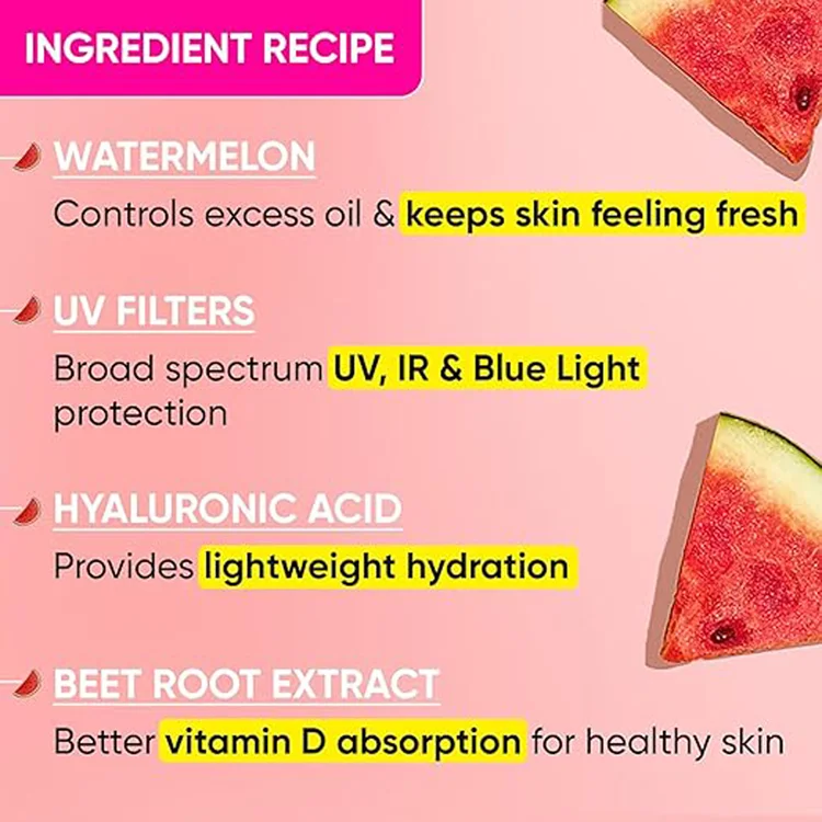 Dot & Key Watermelon Cooling Sunscreen Spf 50+, Pa++++ 50gm - Image 5