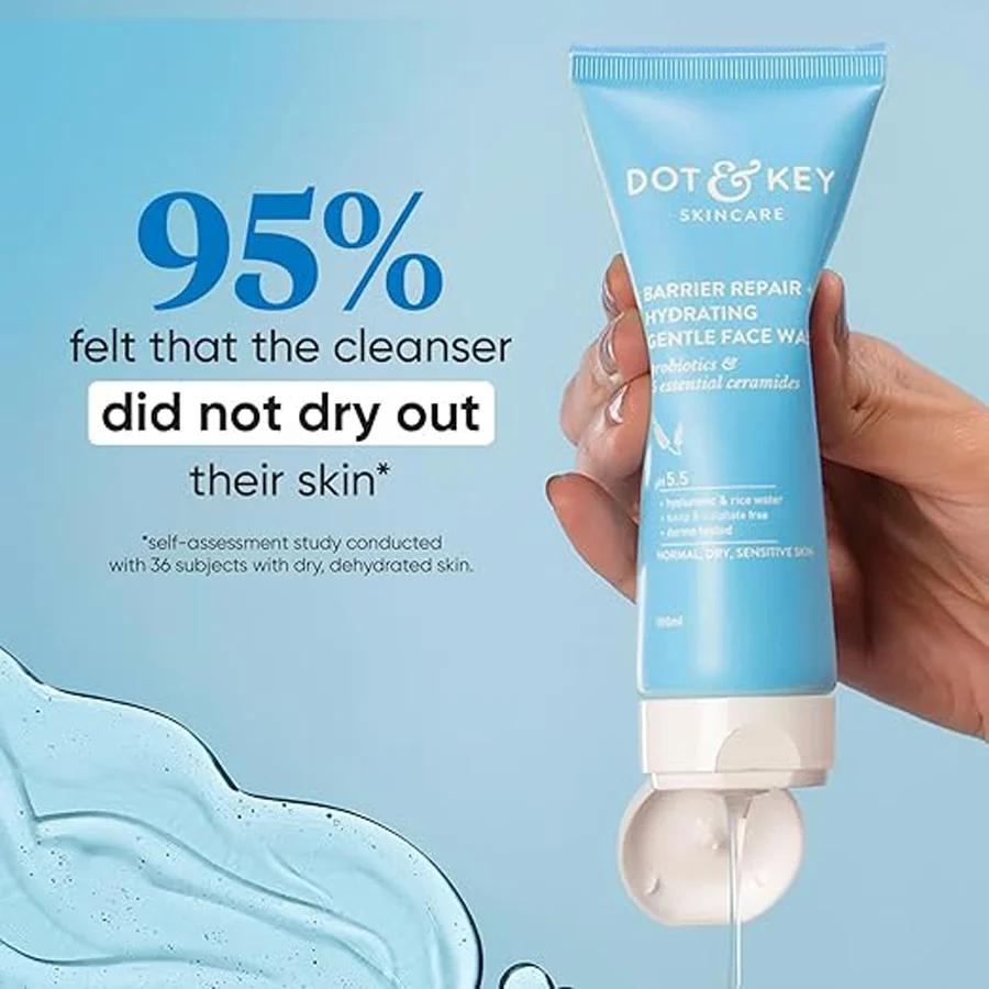 Dot & Key Barrier Repair Gentle Hydrating Face Wash 100ml - Image 2