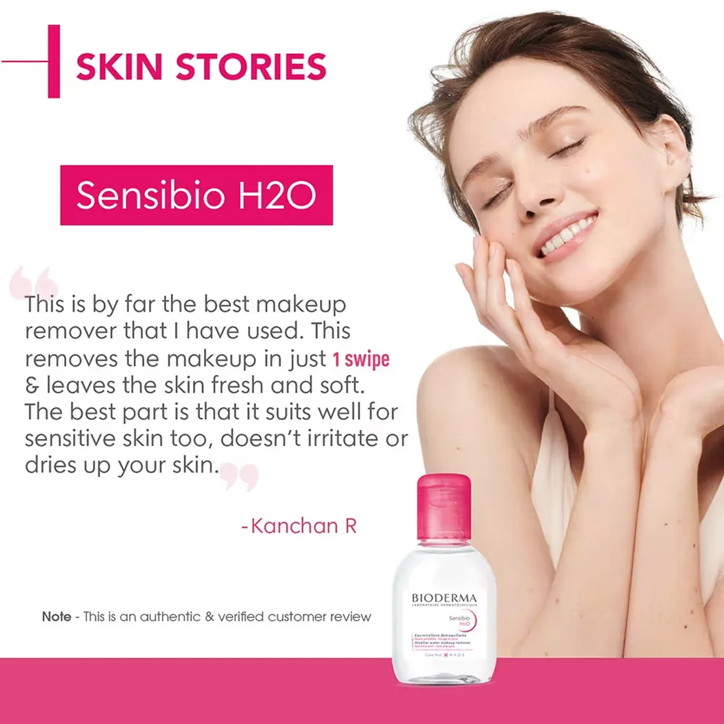 Bioderma Sensibio H2O Micellar Water Makeup Remover 100ml - Image 5
