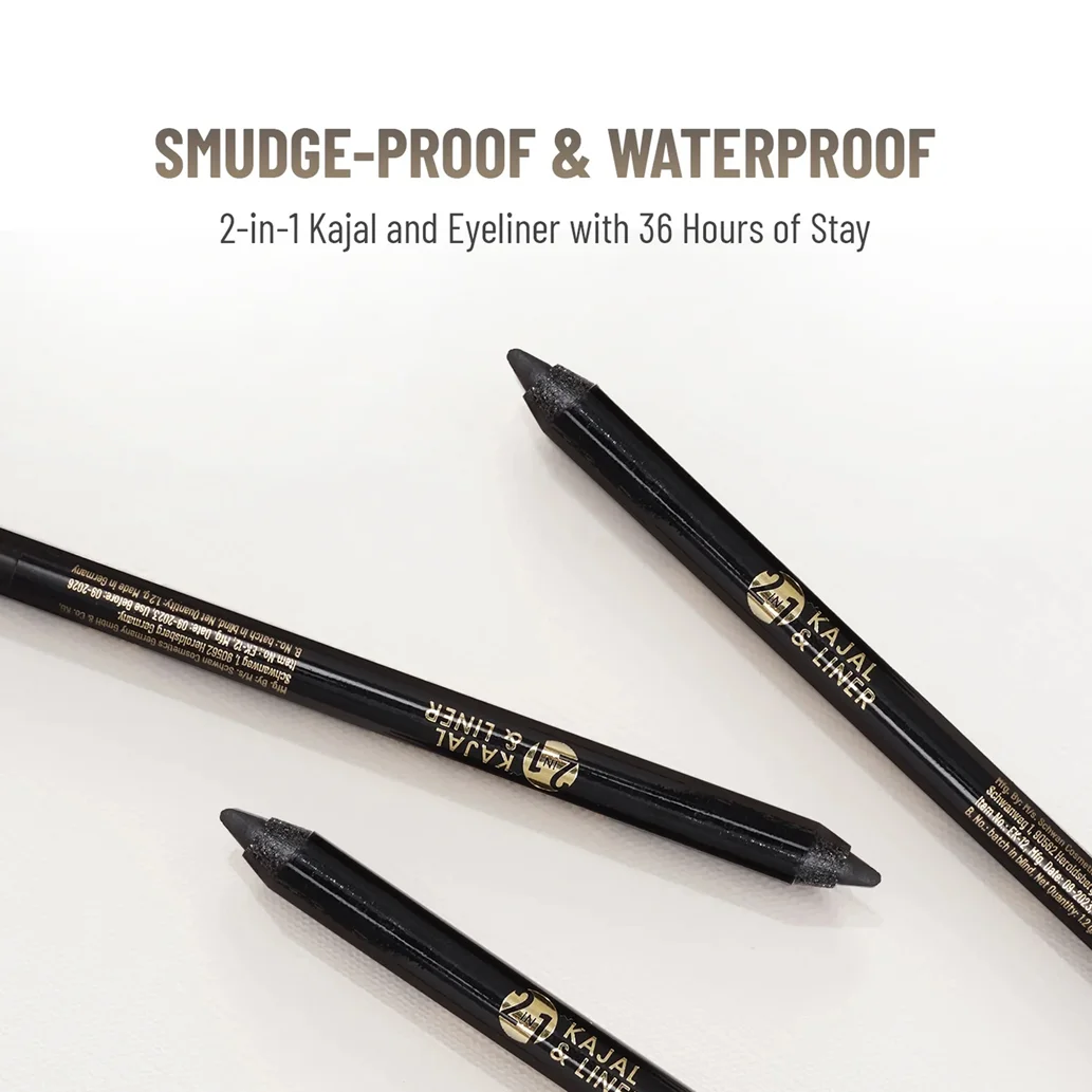 Swiss Beauty 2 In 1 Bold & Black Kajal Liner 1.2g - Image 4