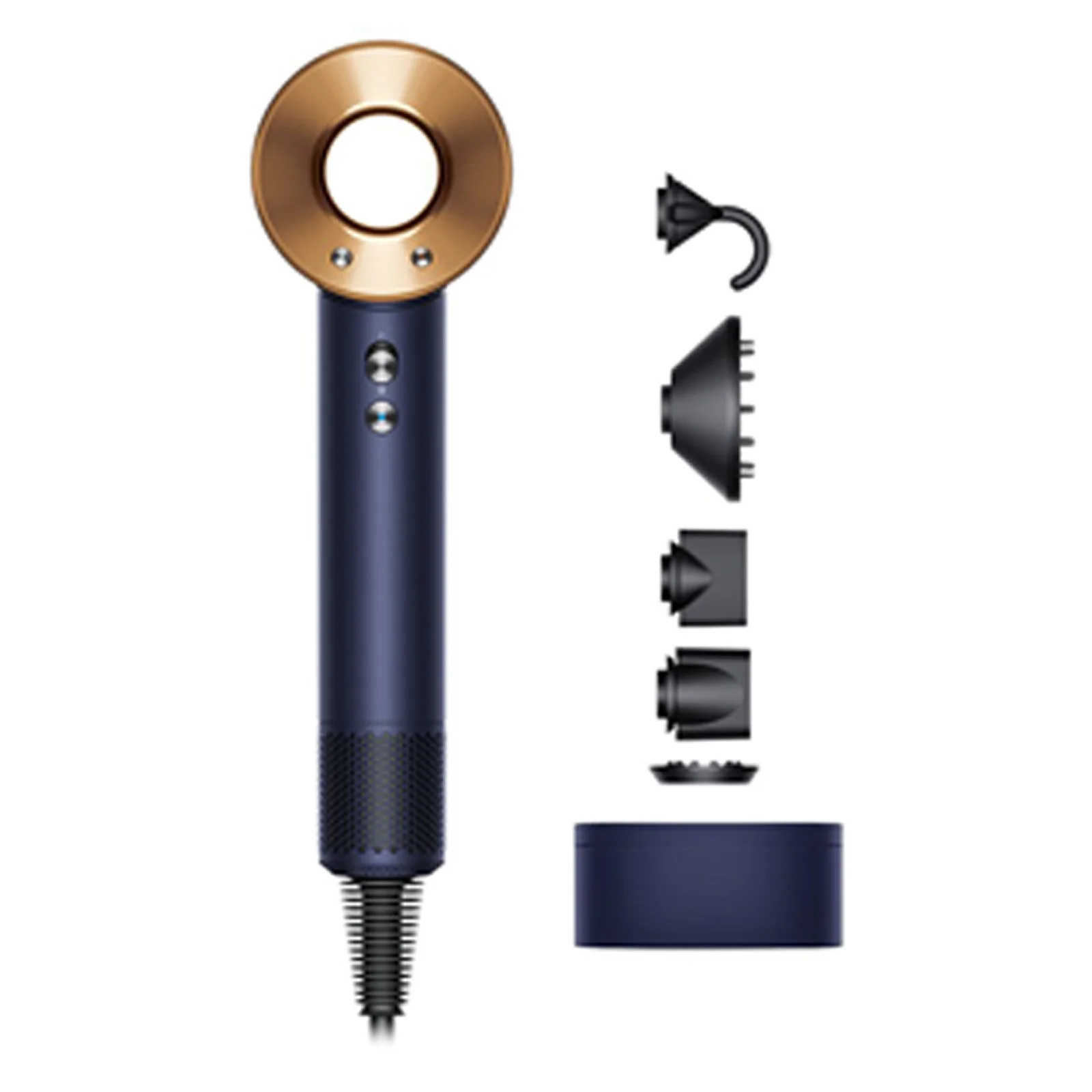 Dyson Supersoni hair dryer (Prussian Blue/pink )