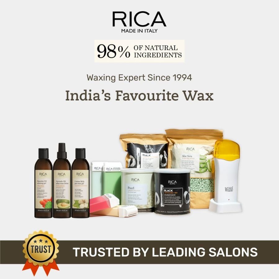 Rica Golden Liposoluble Wax for Men & Women – 800 ml (Pack of 1) | Gentle Hair Removal Wax for Smooth & Radiant Skin, Ideal for All Skin Types - Image 4