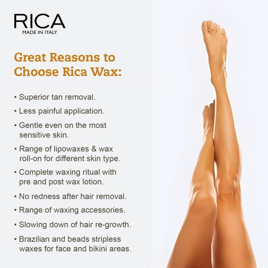 Rica Lemon Liposoluble Painless Hair Removal Wax For Men & Women| Quick & Easy Tan Removal Waxing for Normal Skin| 800 ml, Pack of 1 - Image 5