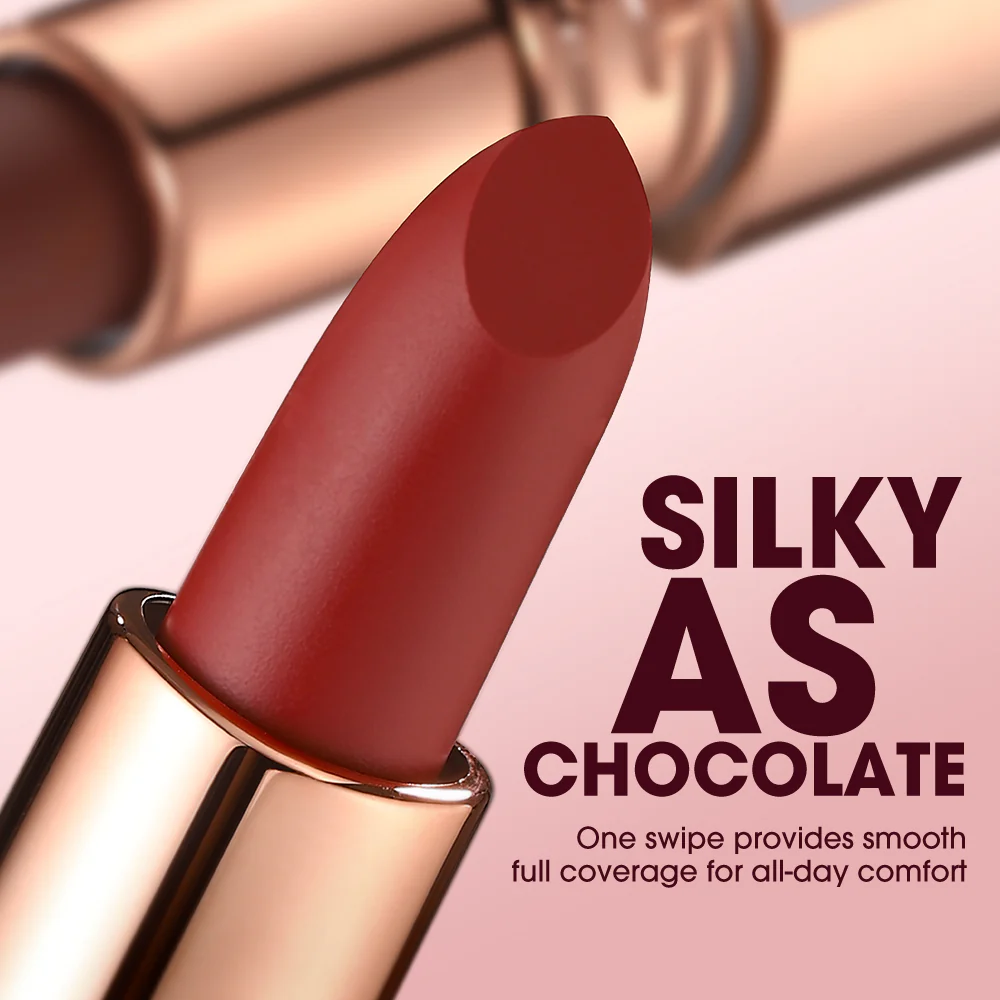 O.TWO.O Matte Finish Waterproof Long Wear Silky Lipstick Hot Sale in US Color – M18 - Image 5