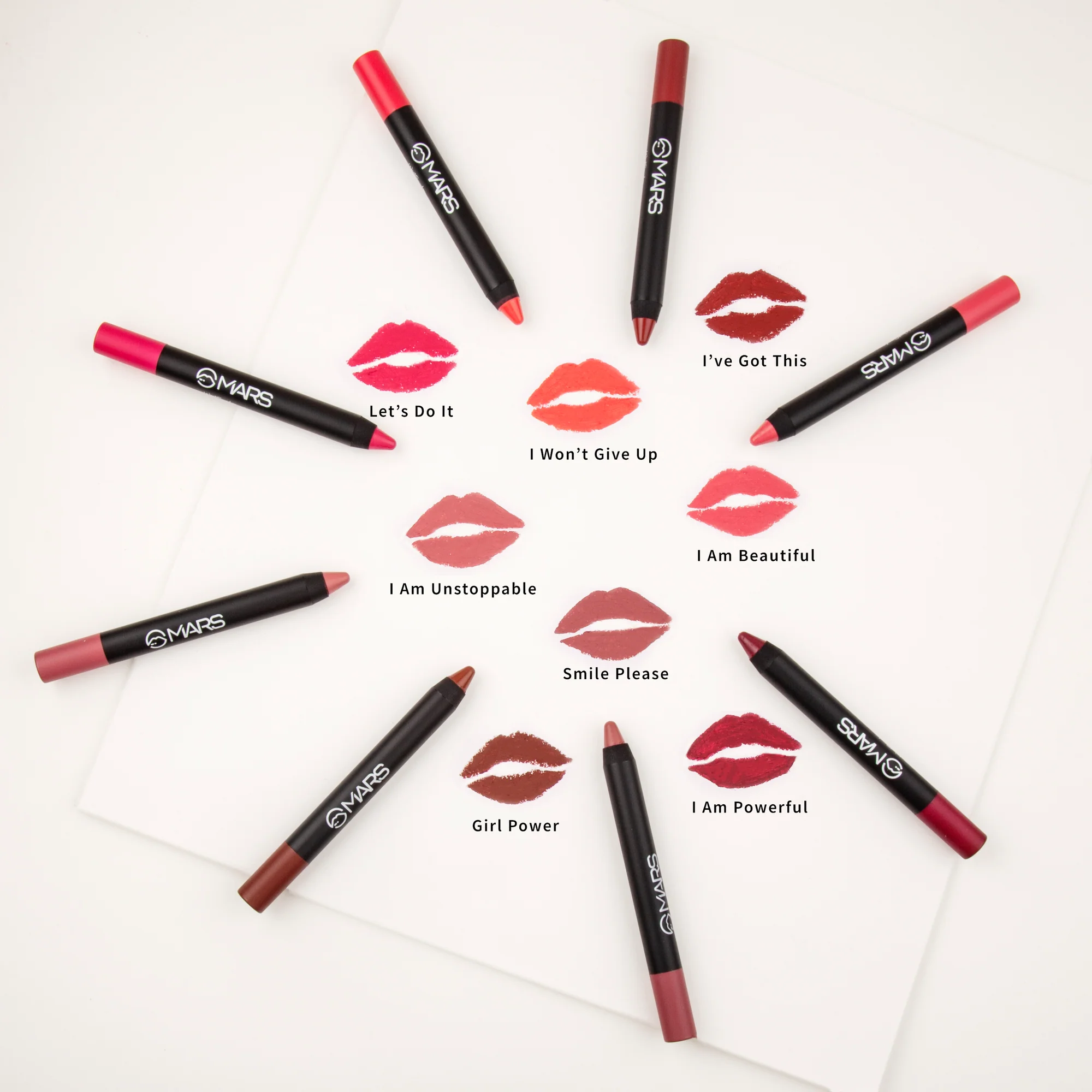 Matte Lip Crayon | Won't Smudge Won't Budge Color: Girl power - Image 2