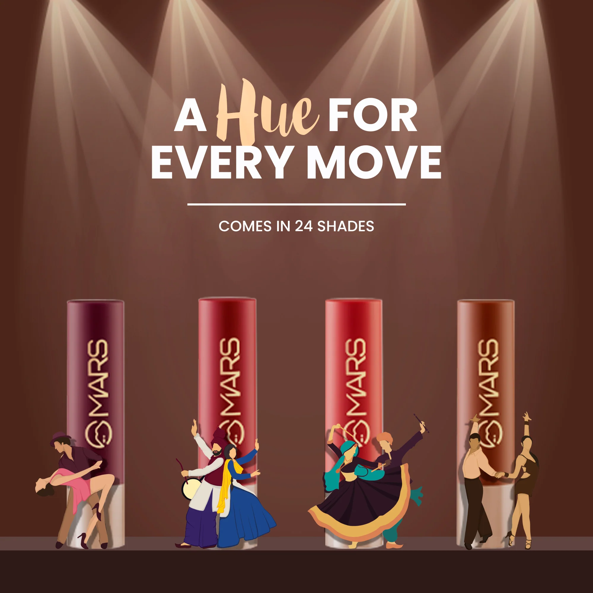 Mars Creamy Matte Lipstick Color: 13 love lavani - Image 4