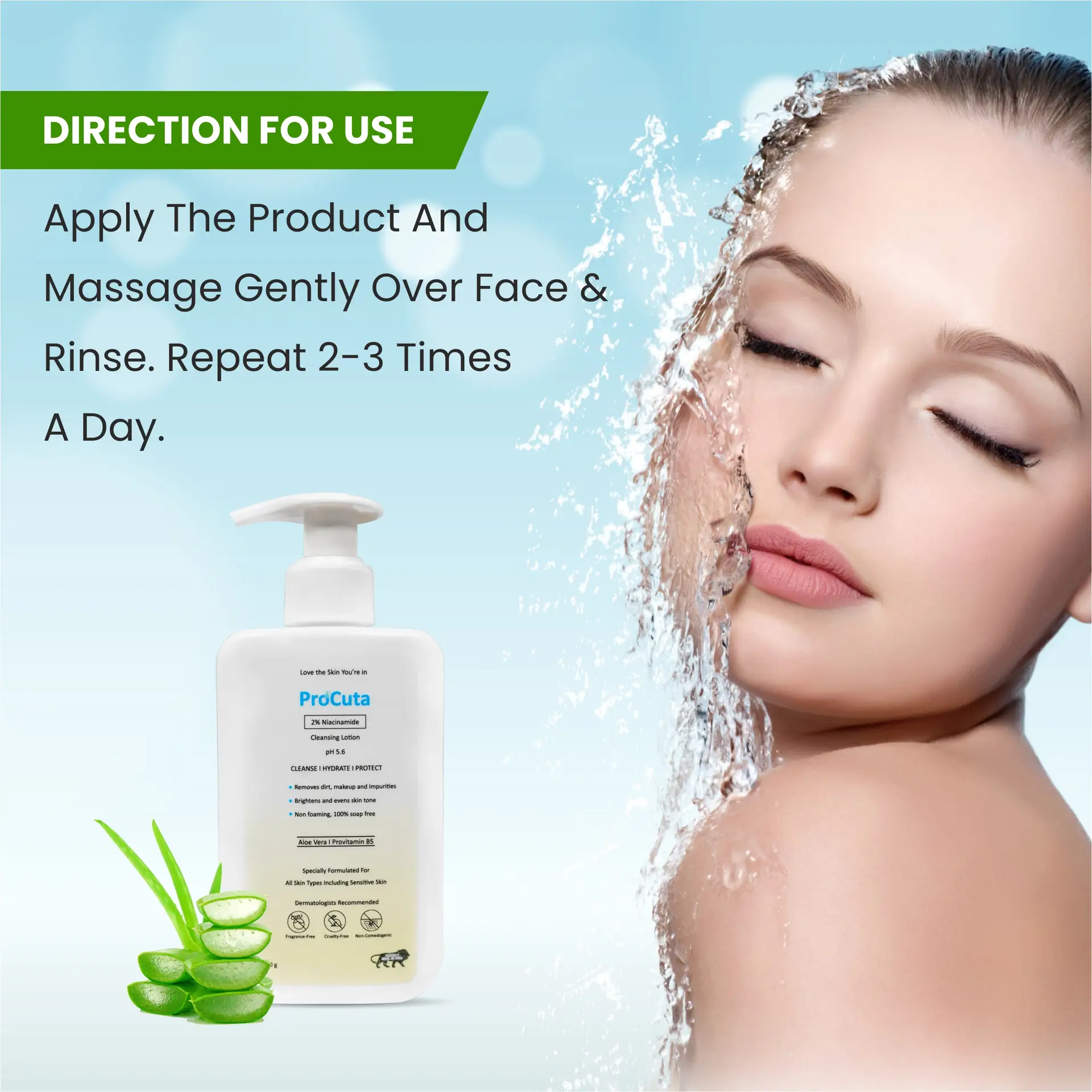 ProCuta Gentle Cleansing Lotion | Daily Face Wash for Soft, Healthy Skin | 200g - Image 3