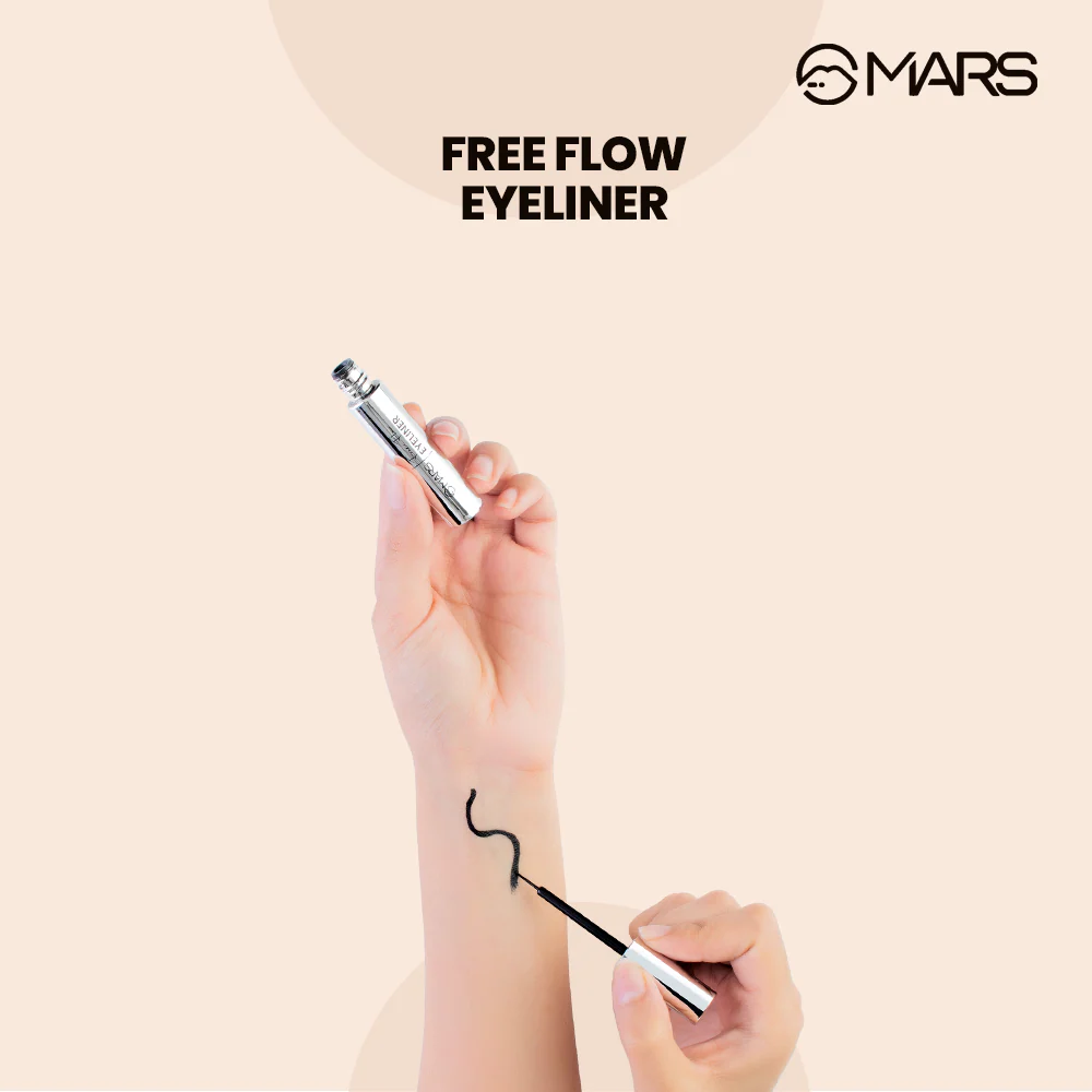 Mars Black Liquid Eyeliner | Free Flow Eyeliner - Image 4