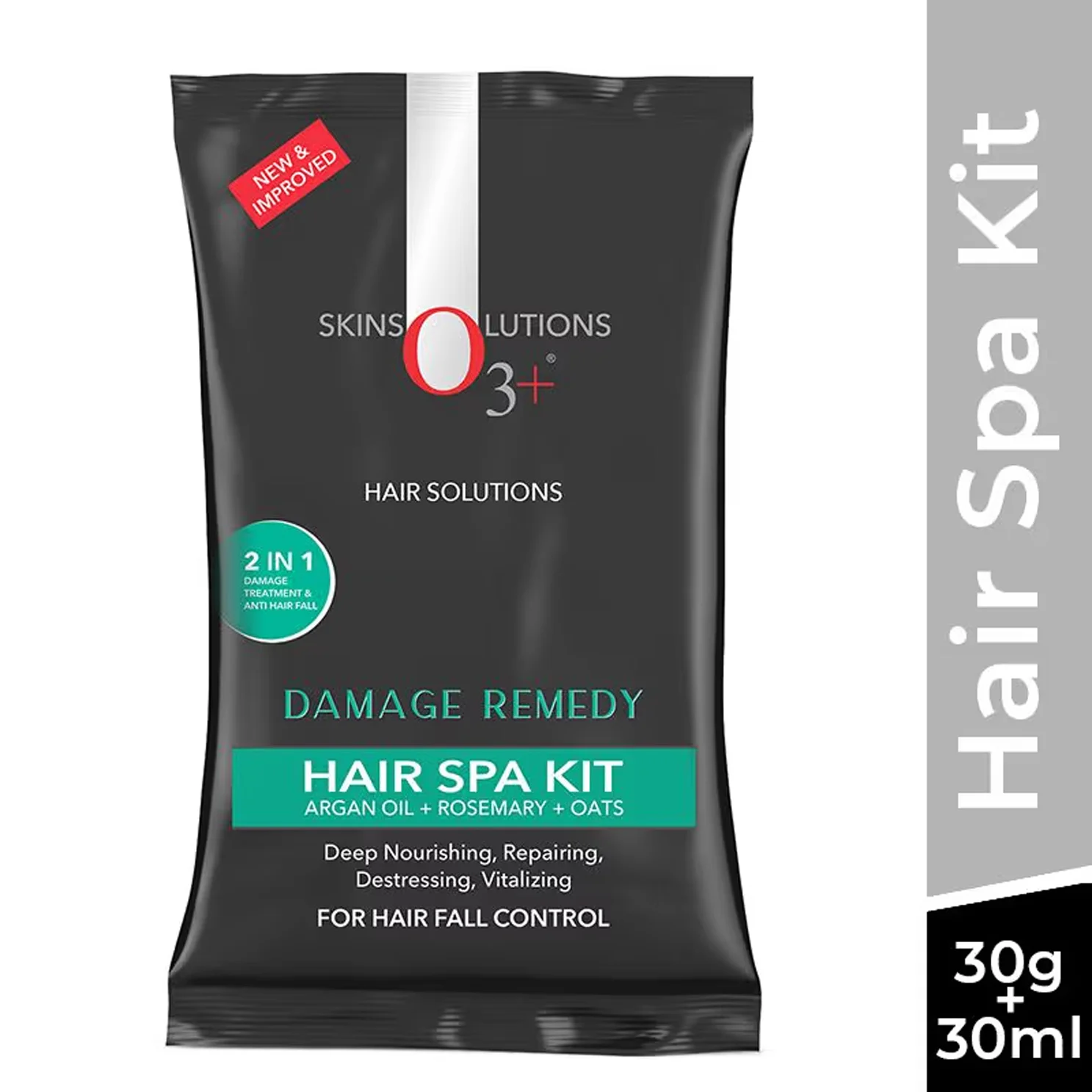 O3+ Damage Remedy Hair Spa Kit With Argan Oil Mask For Hair Fall Control(30G+30Ml)