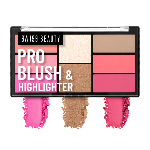 Pro Blush & Highlighter Palette - Multi-Color-04 - Image 3