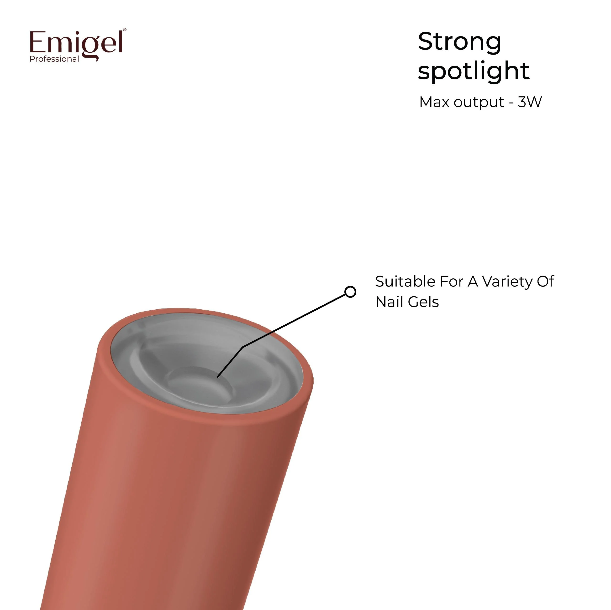 Emigel - UV Lamp (300) - Compact and Powerful Nail Lamp for On-the-Go - Image 3