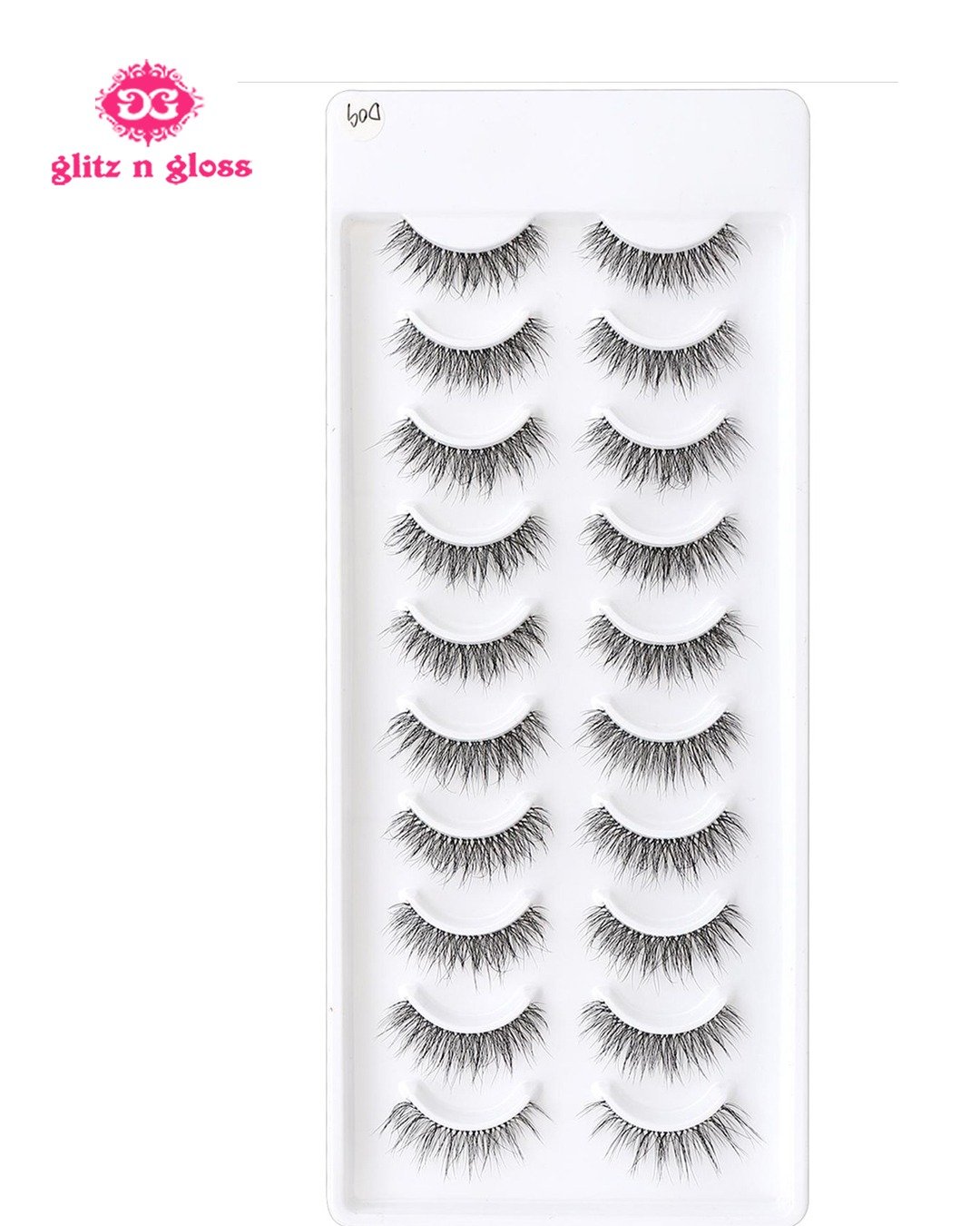 MYSTIQUE HAIR 10 PAIRS EYELASHES - D09