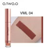 O.TWO.O High Pigment 12 Colors Matte Velvet Lip Gloss Cruelty Free Easy Wearing Nude Liquid Lipstick color – #4
