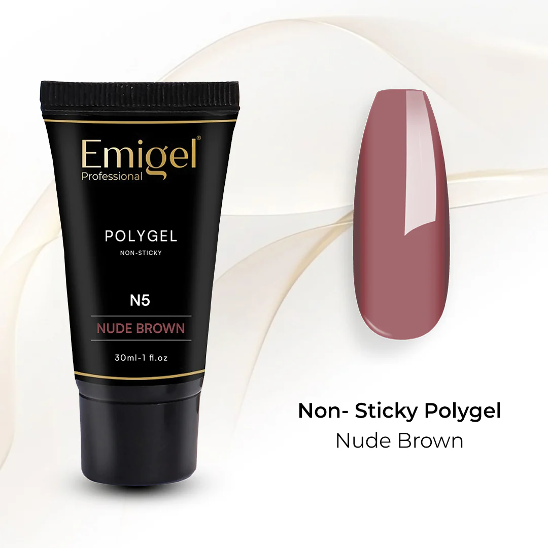 Emigel - Non Stick Polygel - Nude Brown - Caramel Silk 30ml