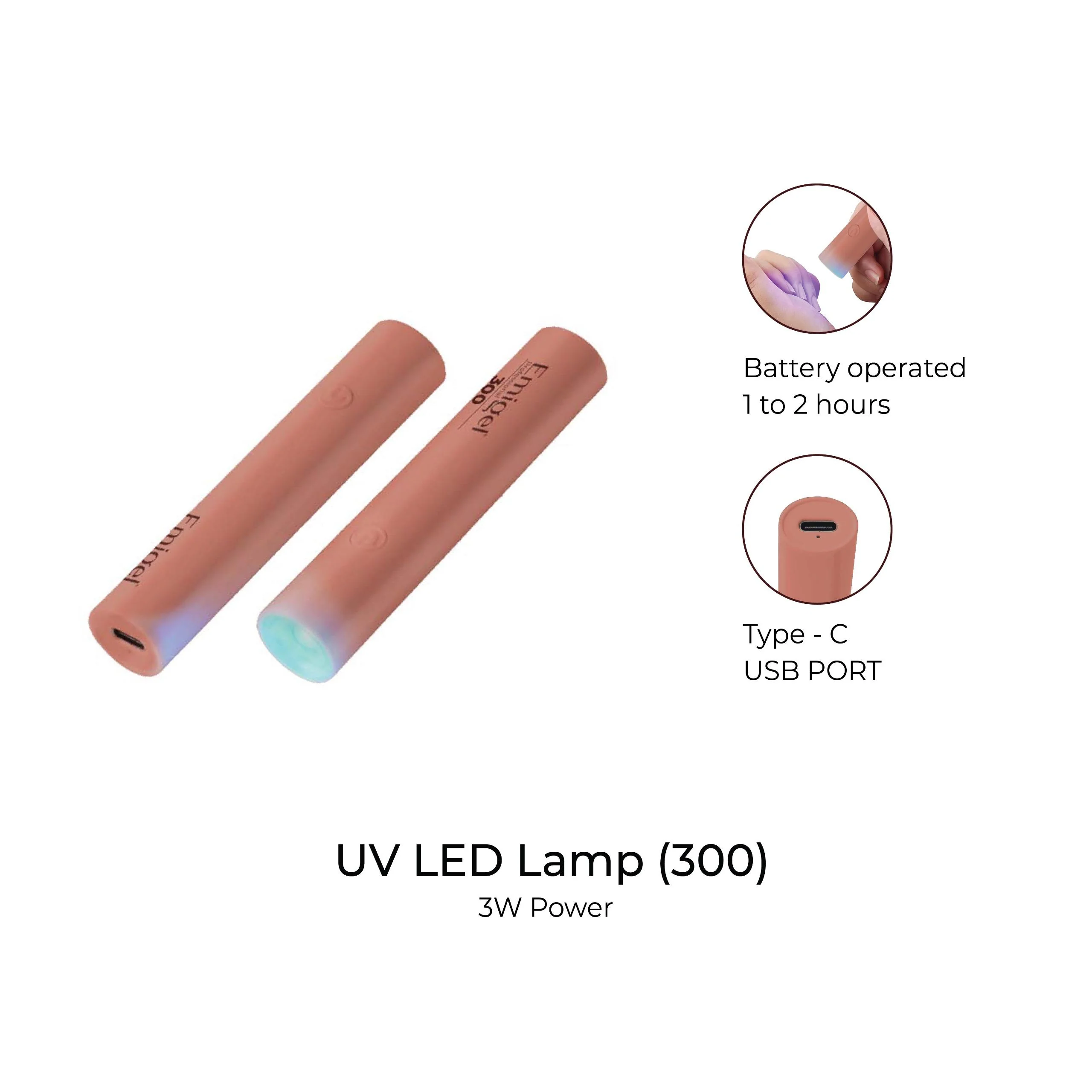Emigel - UV Lamp (300) - Compact and Powerful Nail Lamp for On-the-Go - Image 5