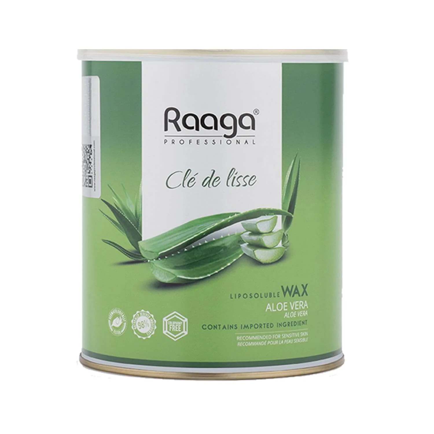 Raaga Professional Aloe Vera Liposoluble Body Wax | Dermatologically Tested, Colophony Free | For Sensitive Skin (800 ml)