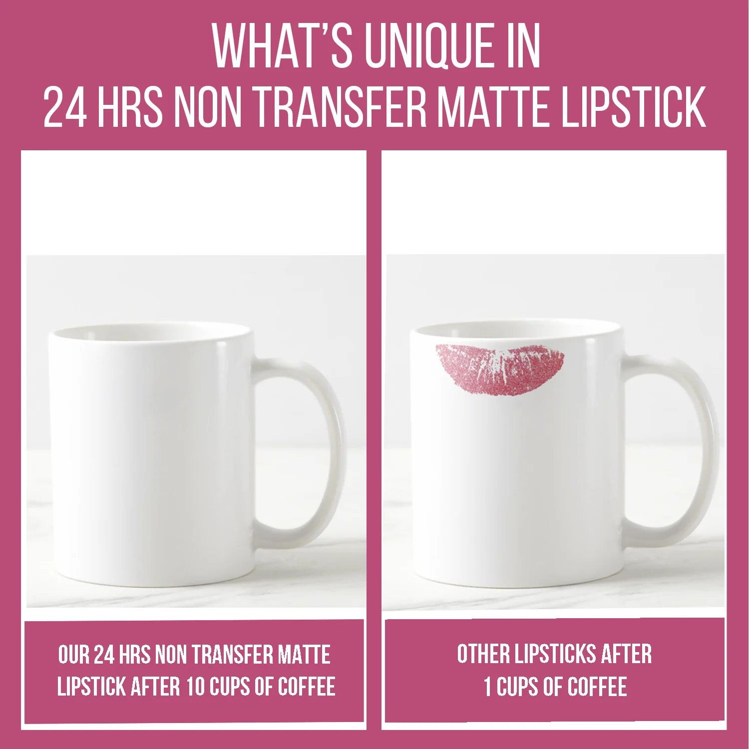 24 Hrs Non Transfer Matte Lipstick Shade: I'm boss - Image 6