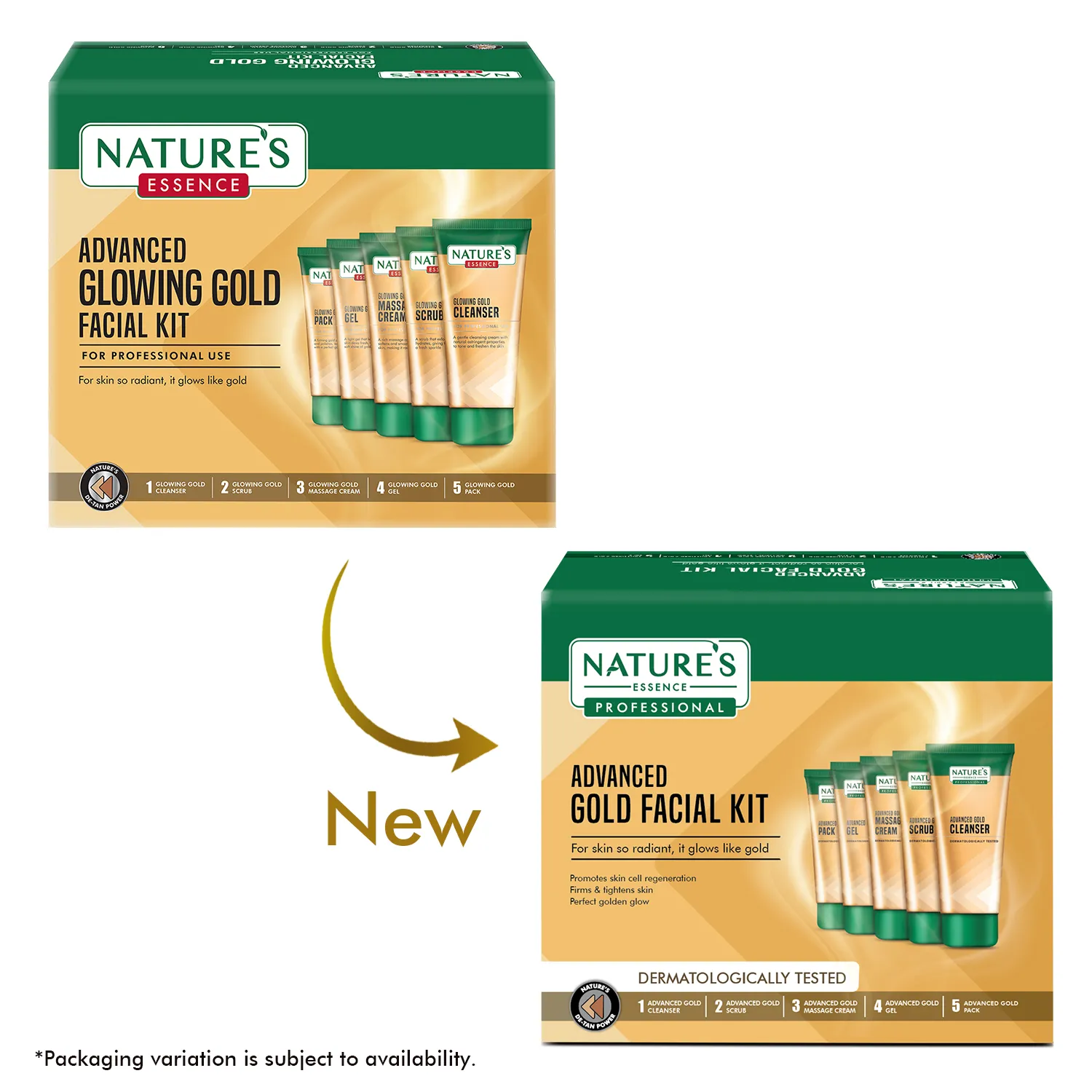 Nature's Essence Advanced Gold Facial Kit (250 gm) - Image 4